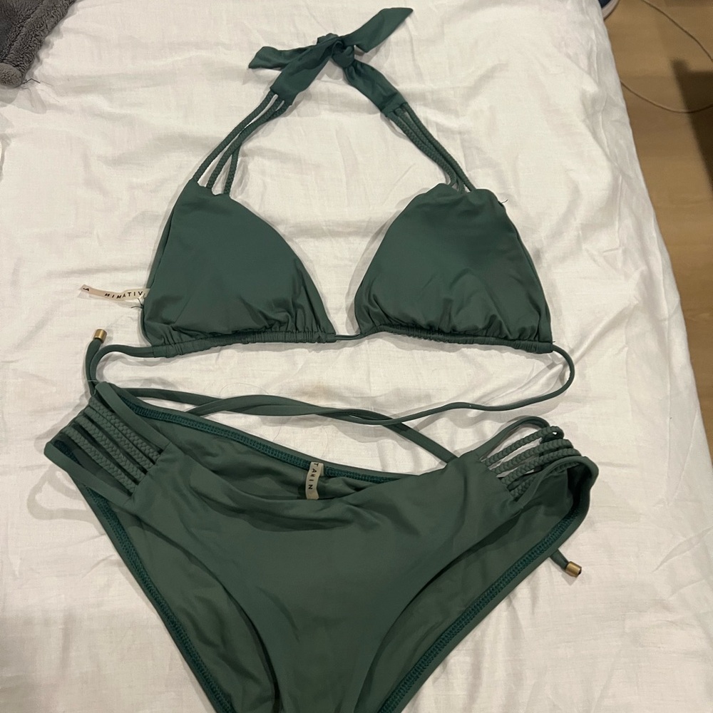 Vitamin A Deep Green Bikini Set